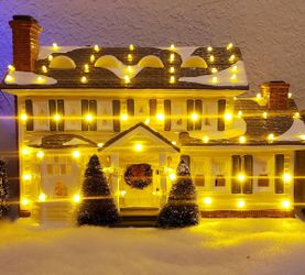 Studio 56 CHRISTMAS VACATION House Garage santa slay and blue truck