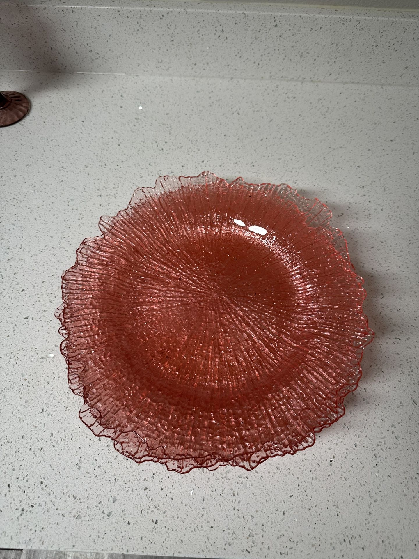 Blush Acrylic Chargers