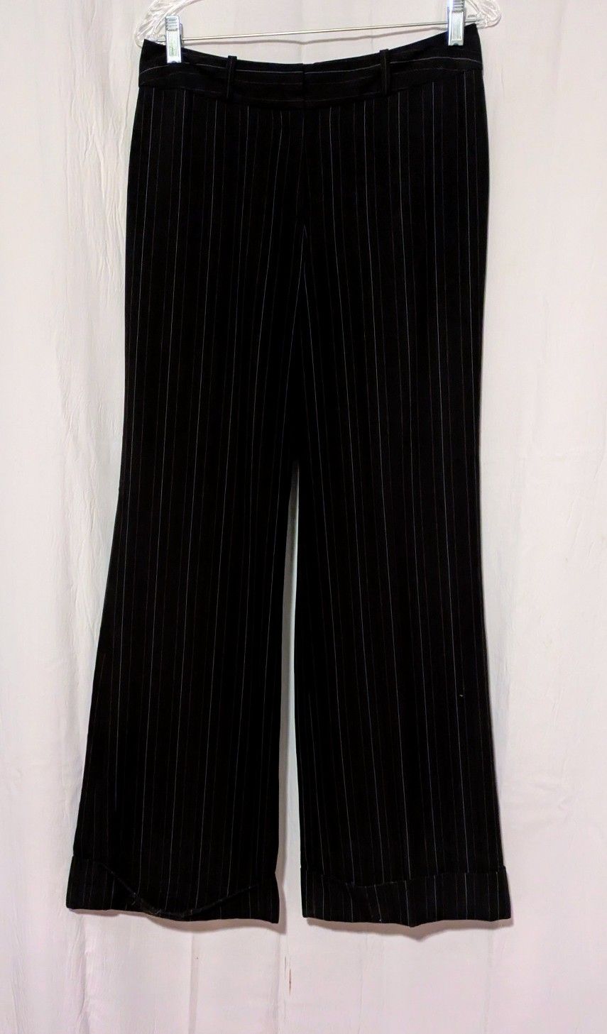 Pants Worthington Woman's Black Striped Dress Pants Size 6