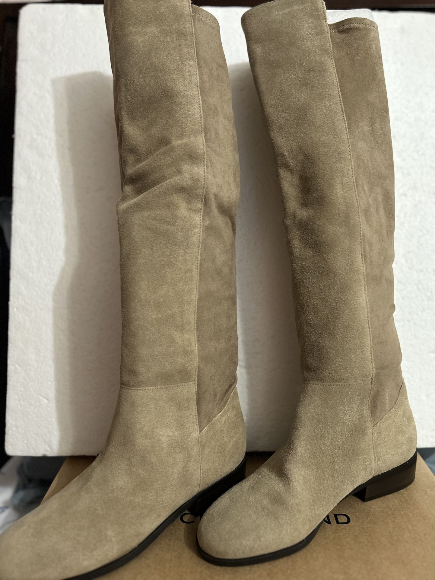 Lucky Brand Women’s Beige Dune Calypso Over The Knee Boots
