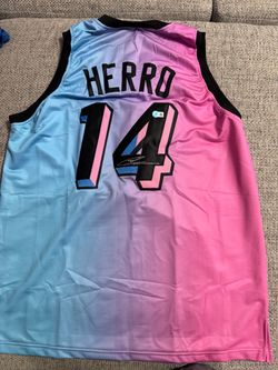 Tyler Herro Signed Autograph Custom Jersey - Beckett Coa - Miami Heat
