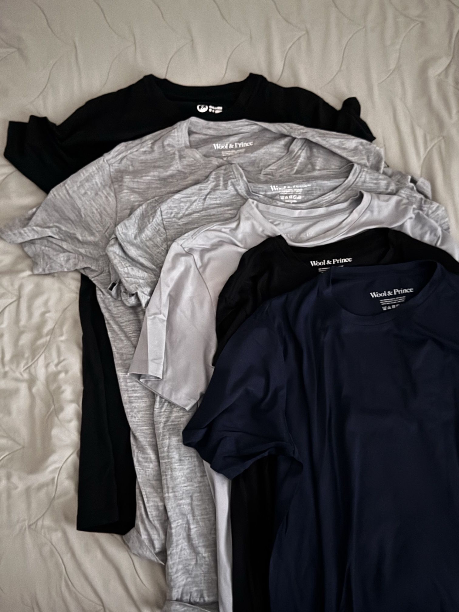 6 x Outlier/Wool&Prince Merino Wool T-Shirts