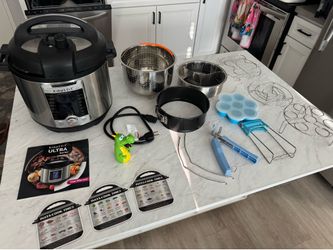 Instant Pot with a bunch of accessories