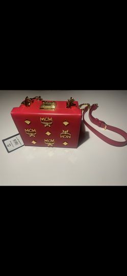 RARE LYCHEE MCM Crossbody 24K Plated Studs, 