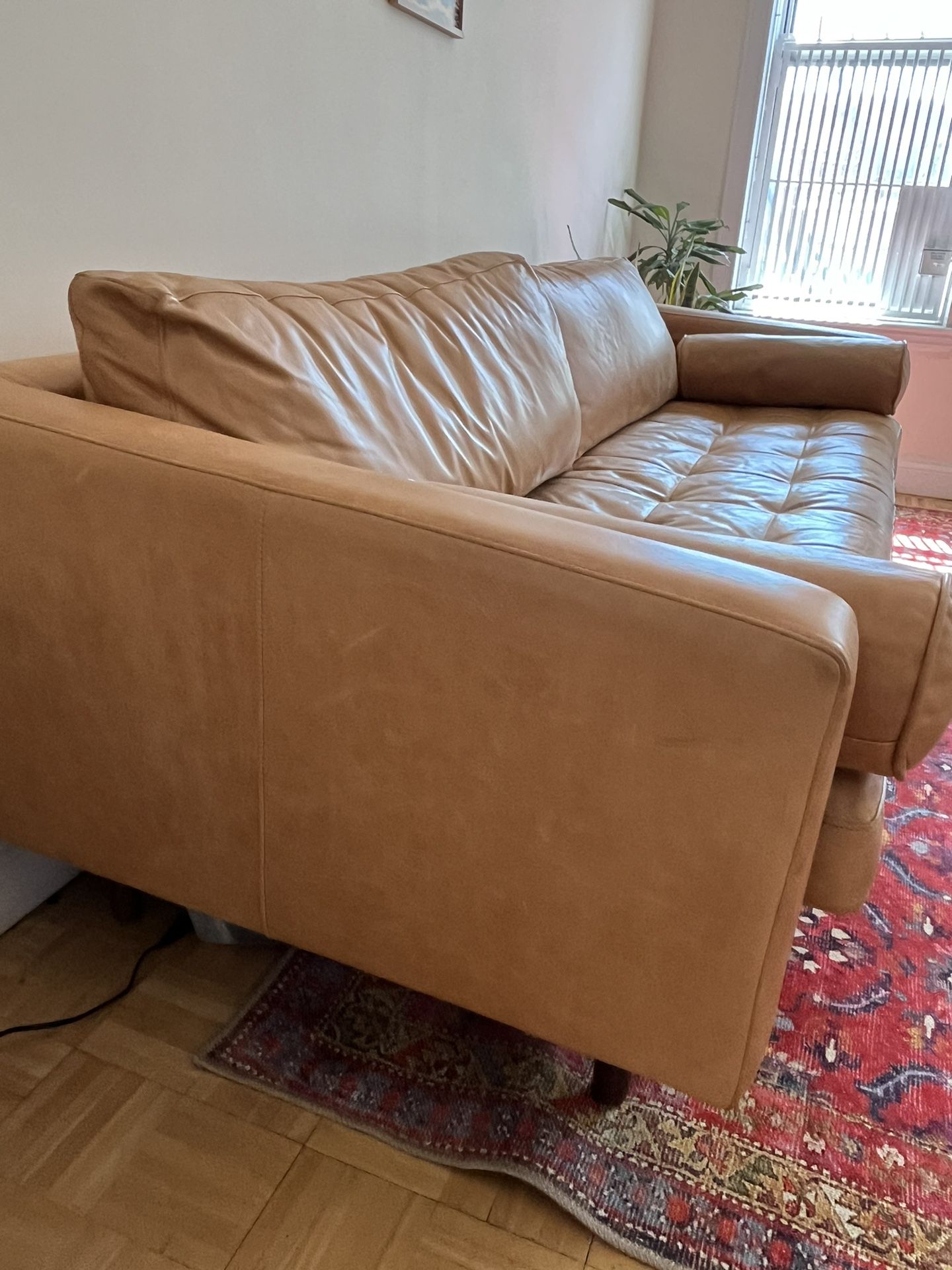 Poly And Bark Leather Sofa