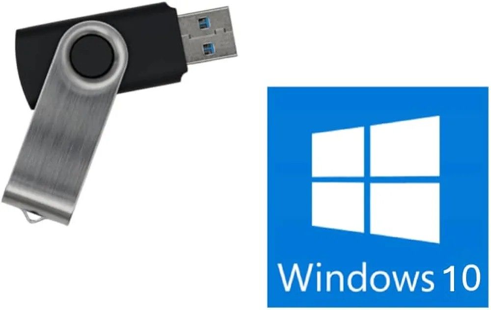 Windows 10 Pro Usb With License For New Installs, comes with a printed license, instructions, and generic USB boot drive for new installs or repairs