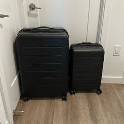 Two Hard Sided Suit Cases Used Once  New In 2025 