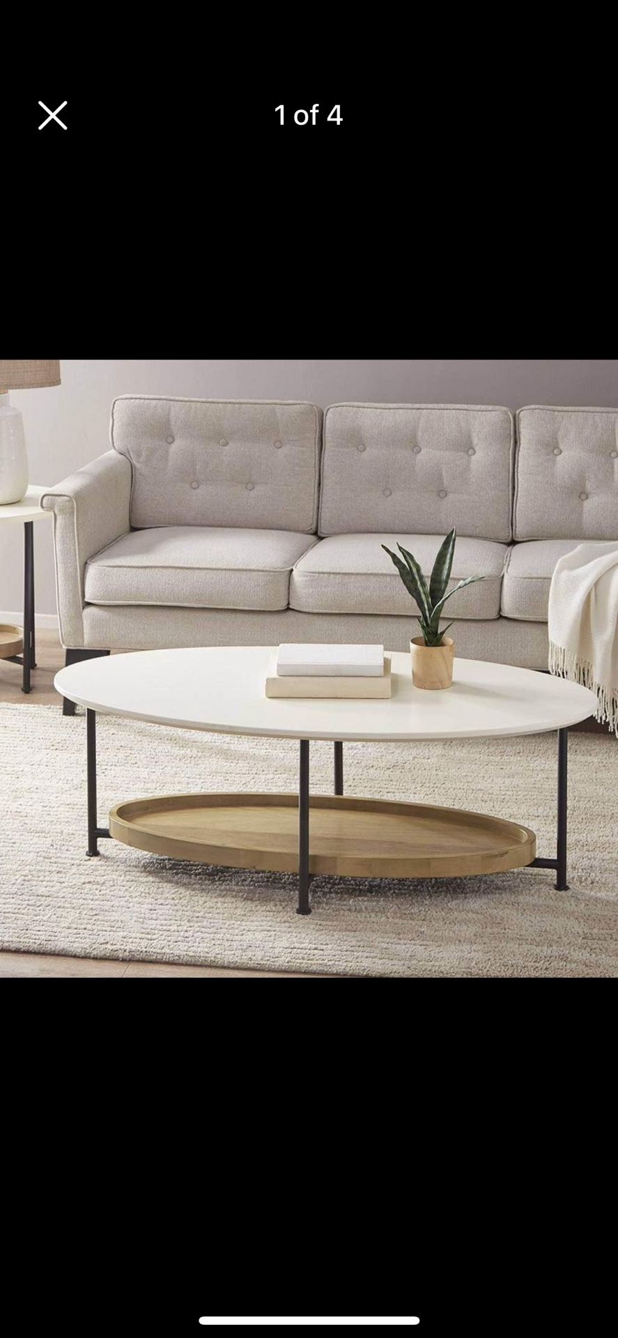 Madison park natural wooden coffee table