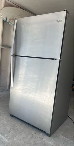 Whirlpool, stainless steel refrigerator top freezer