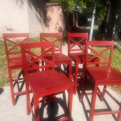 Bar Chairs $40 ALL FIVE CHAIRS