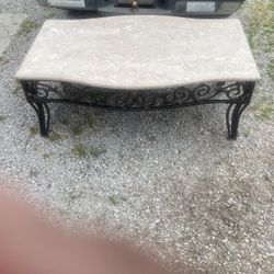 Nice Stone And Iron Table