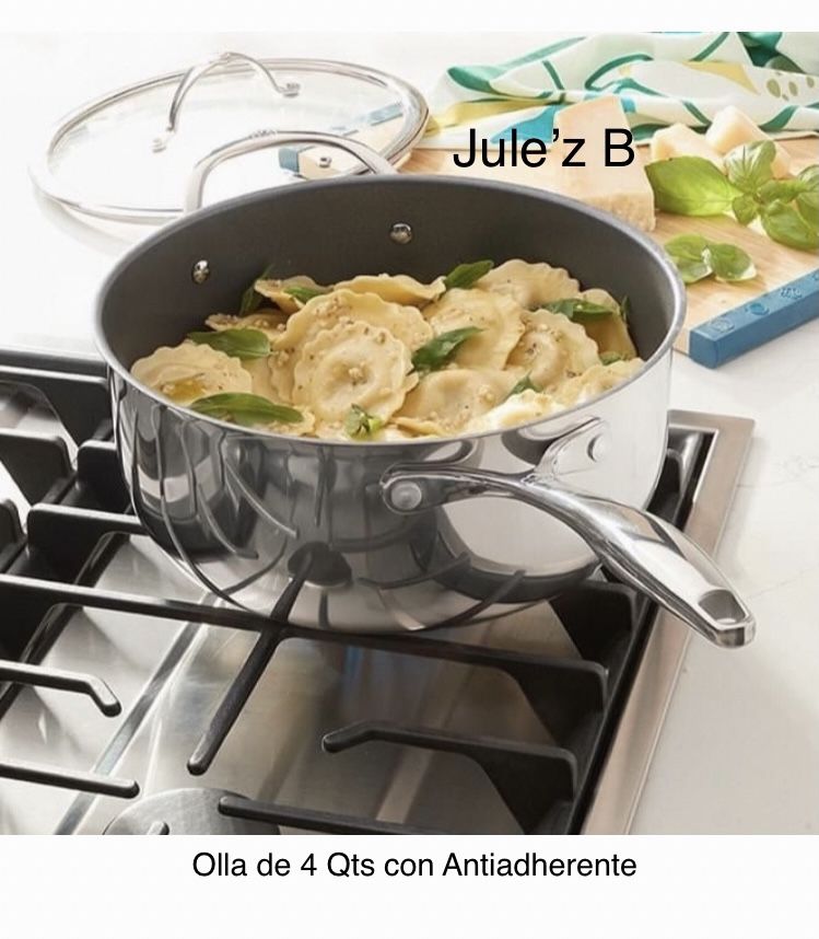 Olla De 4 Qts Con Antiadherente Nueva En Su Caja
