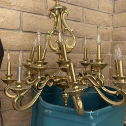 Vintage Gold Chandelier 
