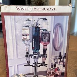 NEW 6-Bottle LIQUOR CAROUSEL Rotates & Dispenses 1-1/2 oz SHOTS