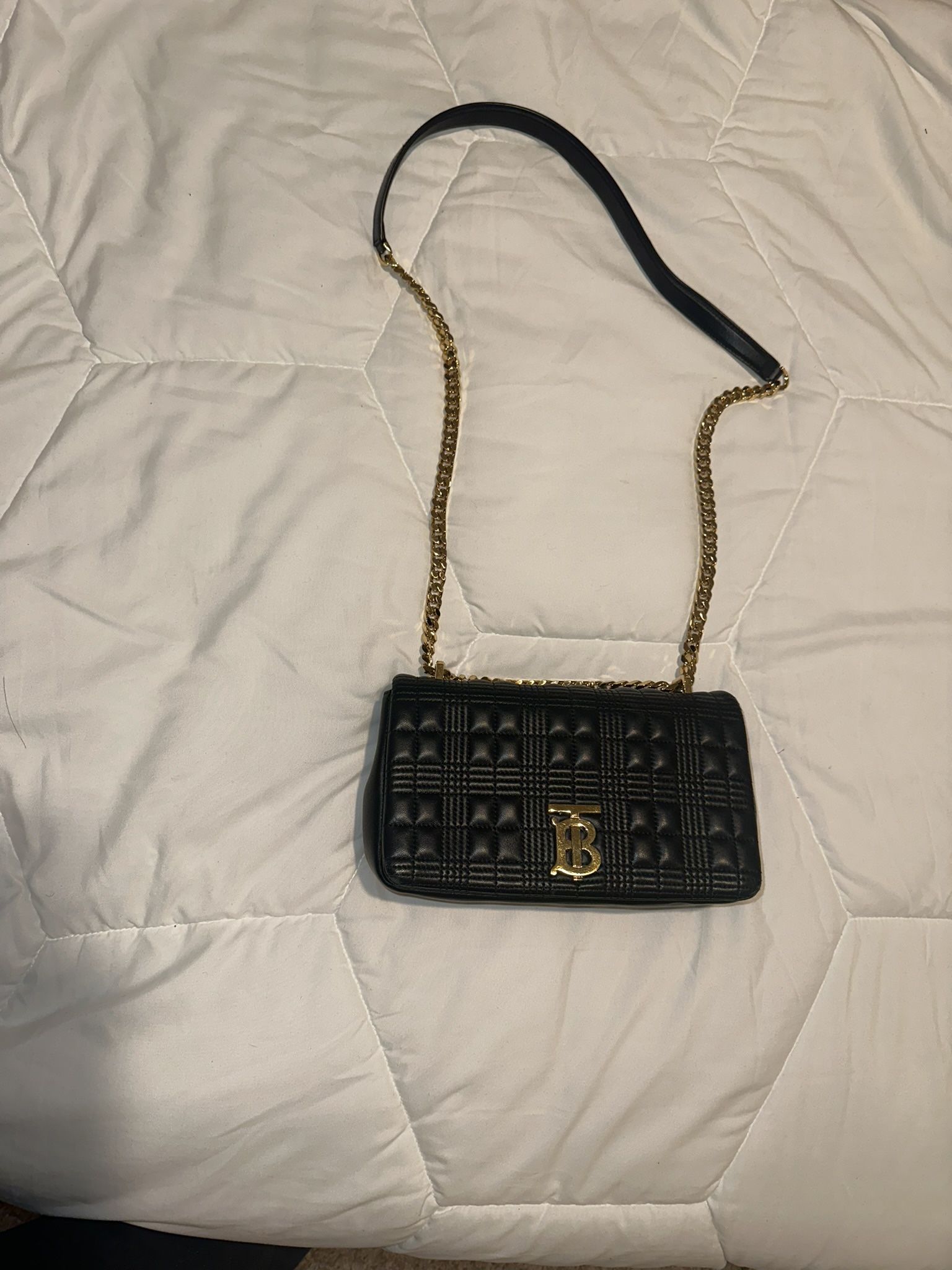 Burberry TB Quilted Leather Shoulder Bag