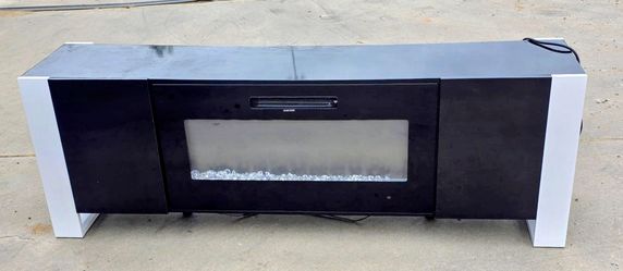 Tv Stand with electric fireplace.