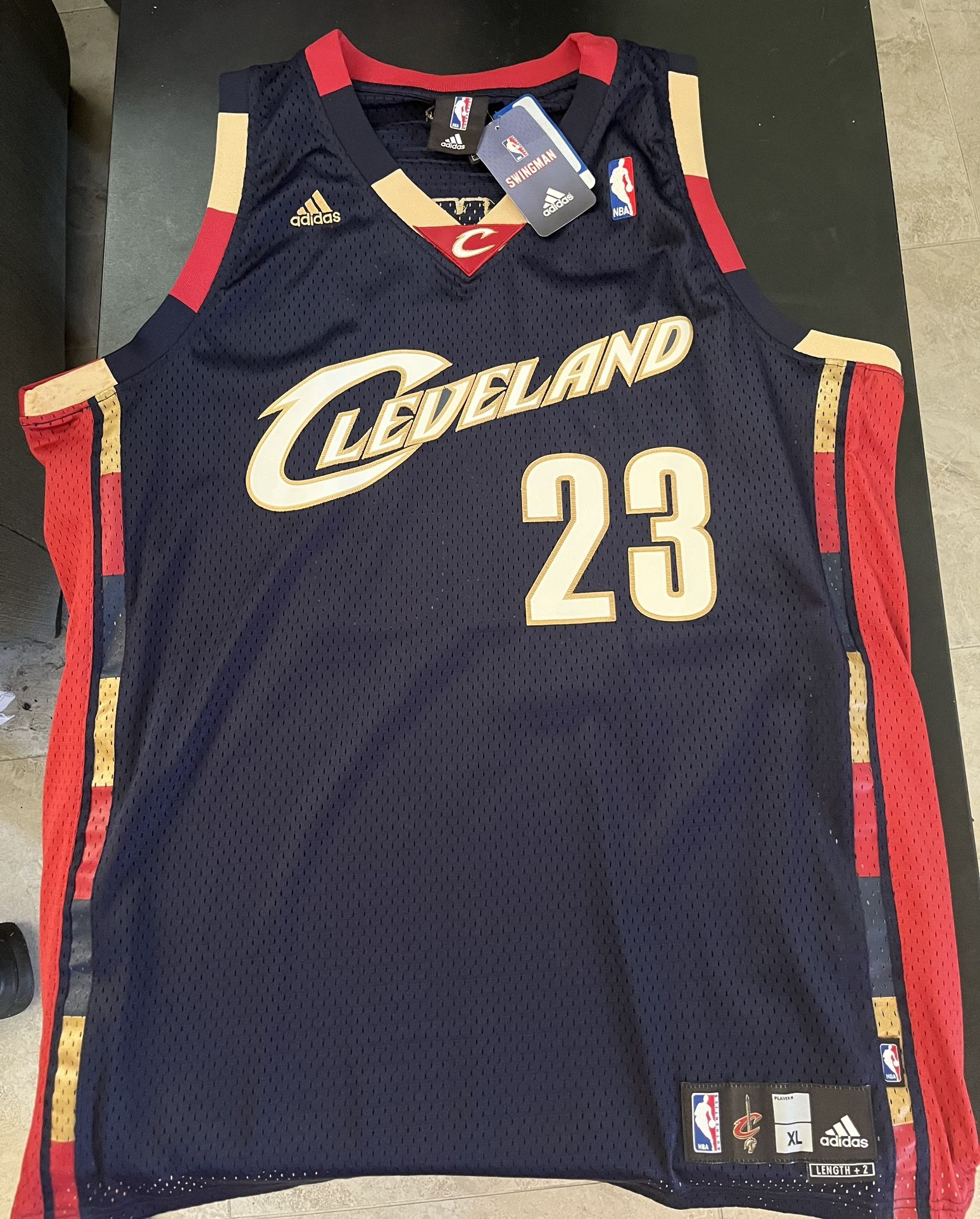 LeBron James - #23 - Cleveland Cavaliers - Adidas Jersey - Size: XL - Navy/Red/Gold
