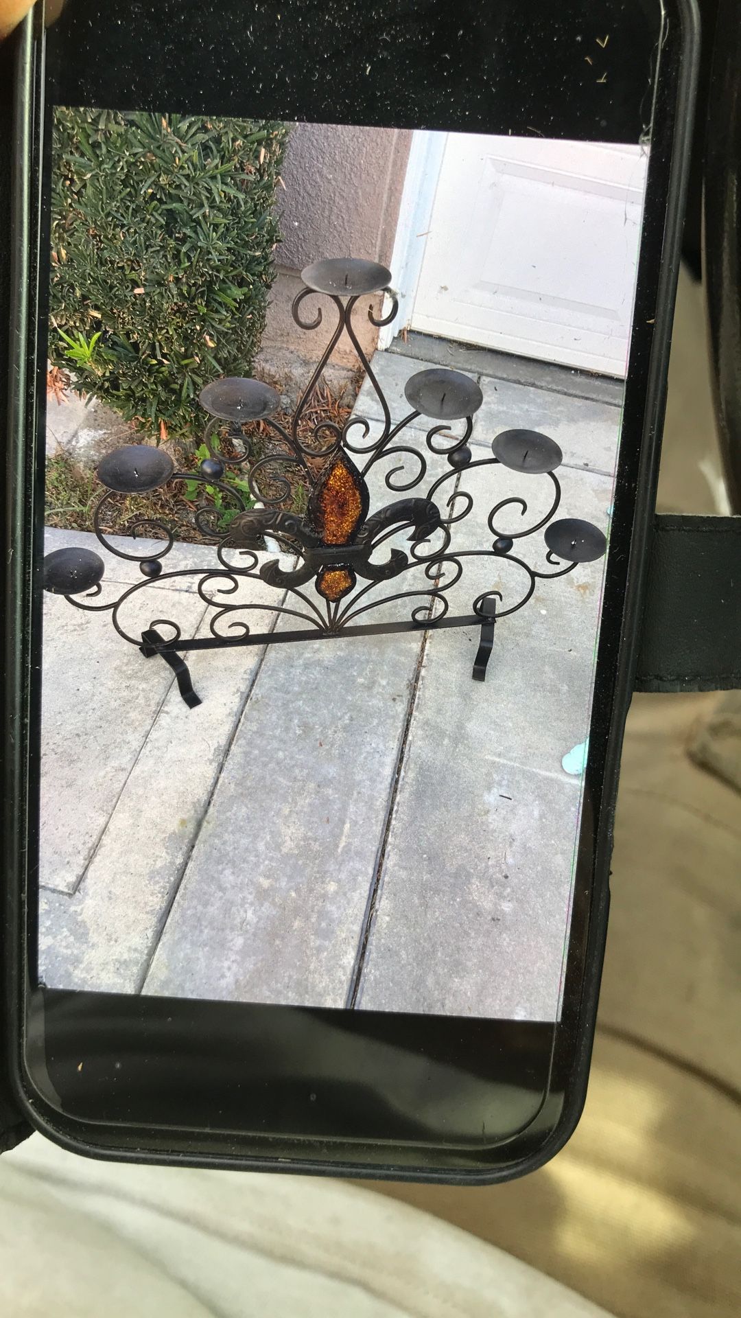 Metal Table Top Candle Holder