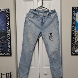 Koaj Distressed Boyfriend Jeans - Size 8