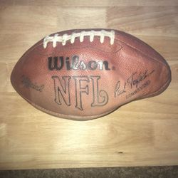 Autographed NFL Rams Football
