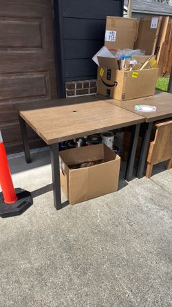 Metal Outdoor Table (2qty, $50ea)