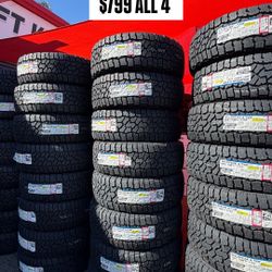 265/70/17 FALKEN WILDPEAK AT4W $799 ALL 4 