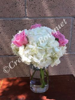 Centerpieces with 3 roses