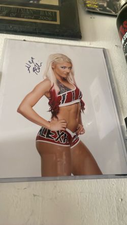Alexa Bliss WWE Signed 8x10 Photo
