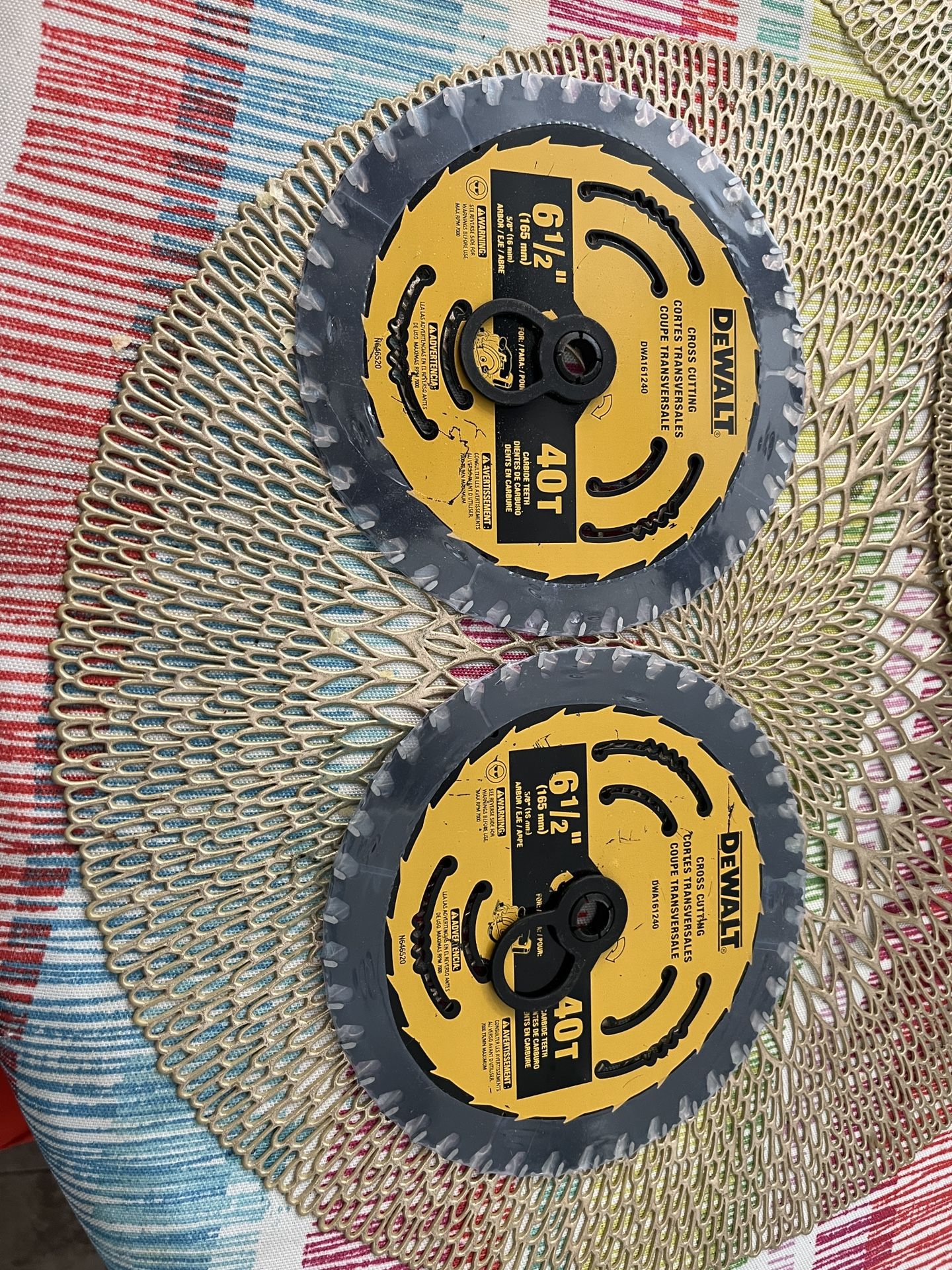 Dewalt Saw Blades 6(1/2)” for Sale in Rancho Cucamonga, CA OfferUp