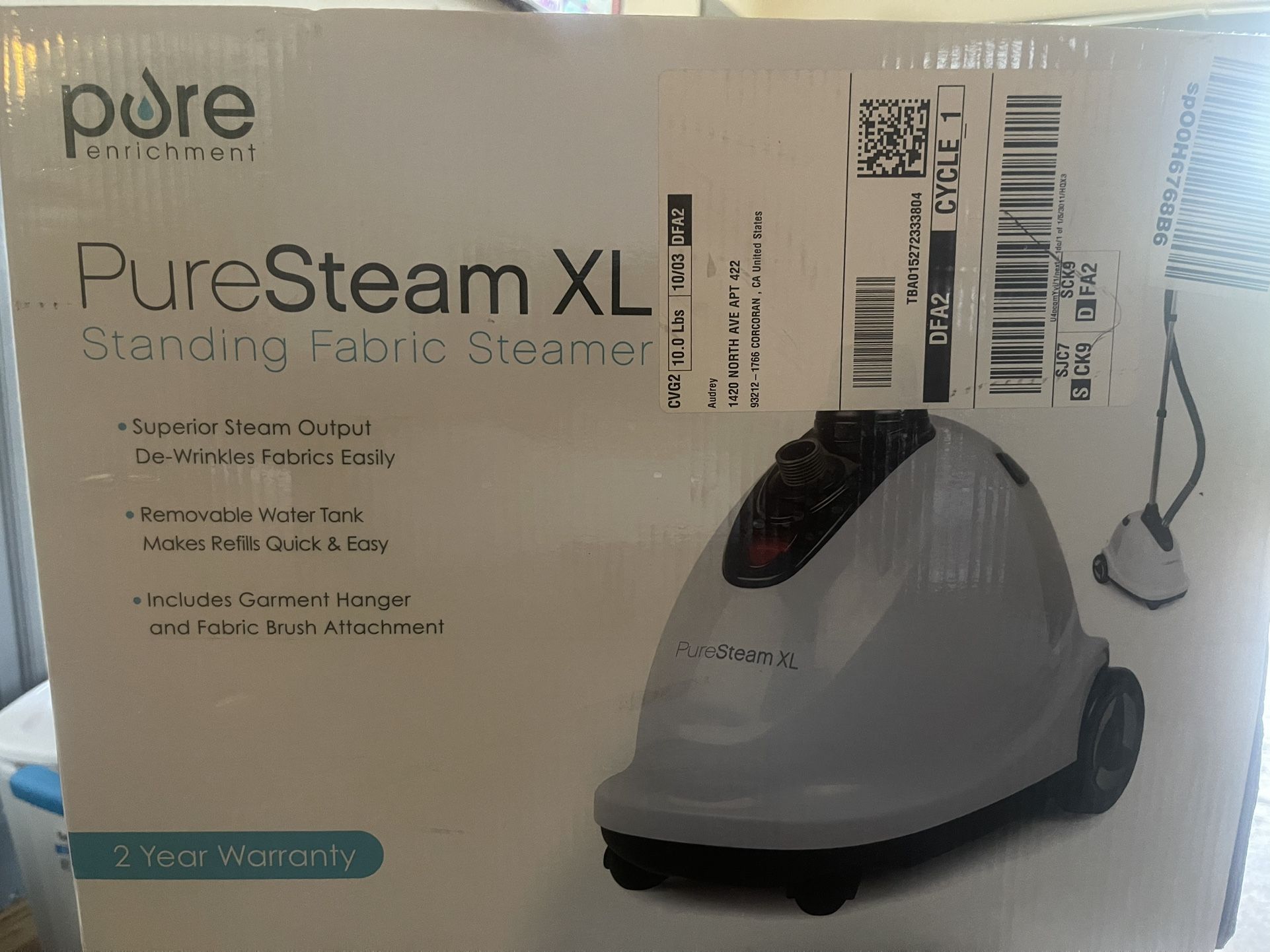 Pure Steam XL Fabric Steamer