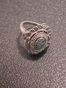 Silver women's ring