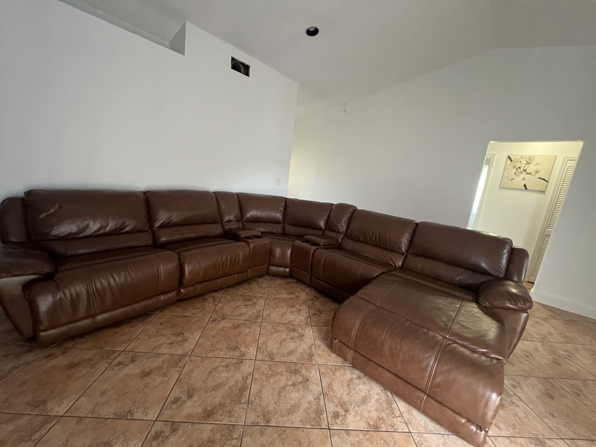Sectional For Sale! REAL LEATHER!!!