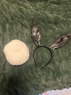 Bunny ears and tail