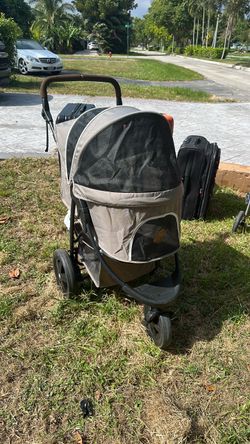 Pet Stroller with Mesh Canopy