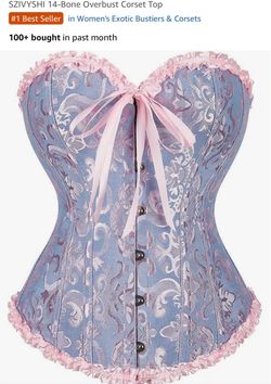 SZIVYSHI 14-Bone Overbust Corset Top #1 Best Seller in Women's Exotic Bustiers & Corsets
