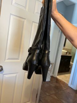Leather boots