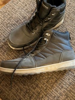Weatherproof High-Top Lace-Up Boots