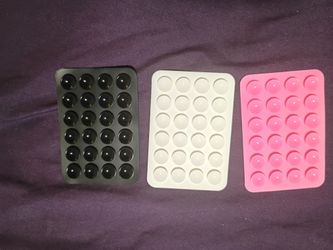3pk Silicone Suction Phone Mount