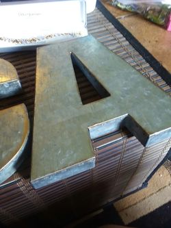 Metal letters 10 each