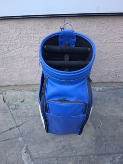 Blue Golf Cart Bag with Dividers