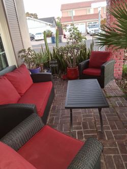 Wicker patio