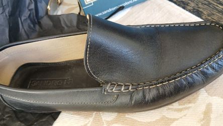 Sandro Moscoloni Black Leather Loafers