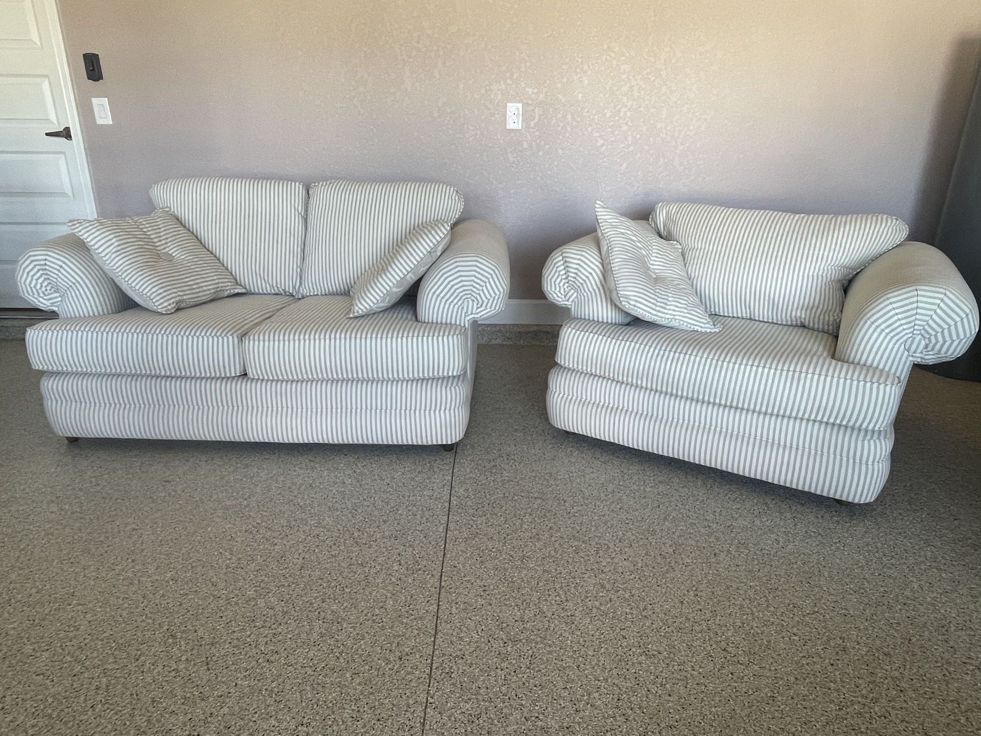 Sofas- Loveseat With Matching Chair