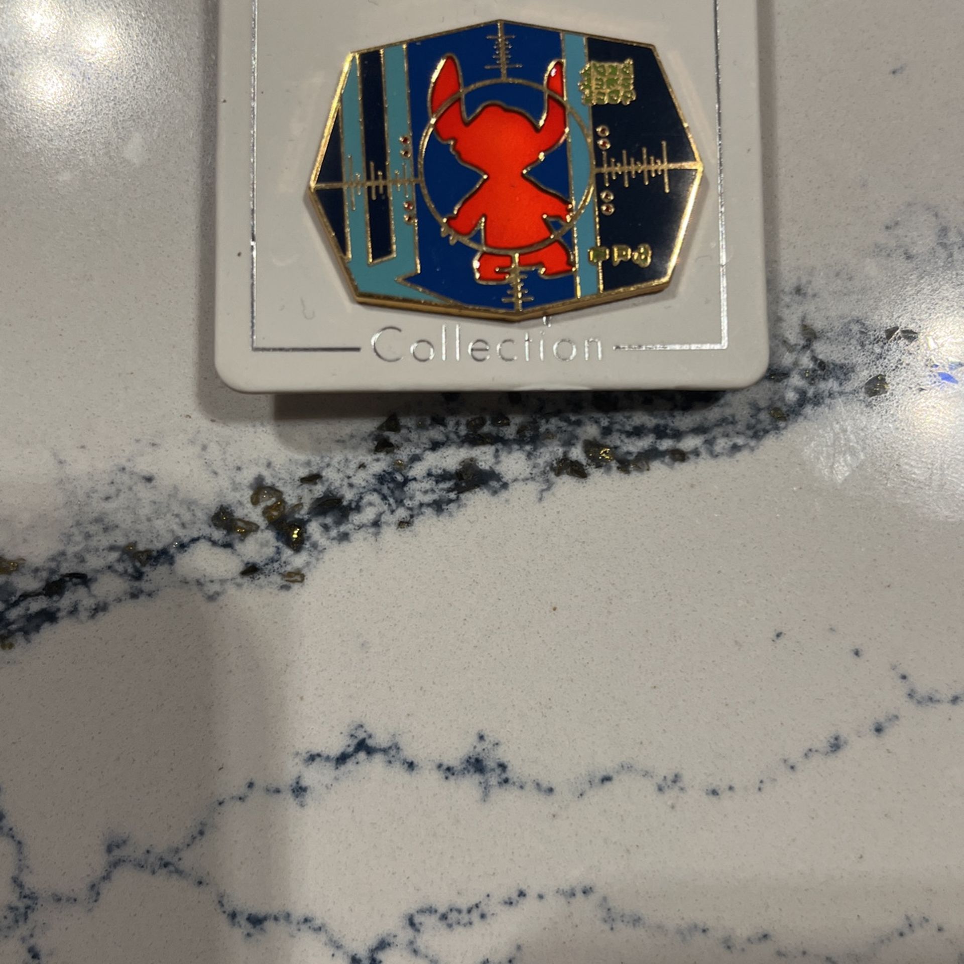 DIsney Stitch Red Silhouette Target Scope Collectible Pin