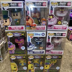 Funko Pop Lot Alice In Wonderland 