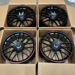 New Set of 19 Inch Rims Wheels 19x8.5 19x9.5 (5x112) CB:66.6 Fits Mercedes Benz