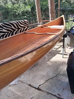 Handcrafted Cedar Strip Canoe