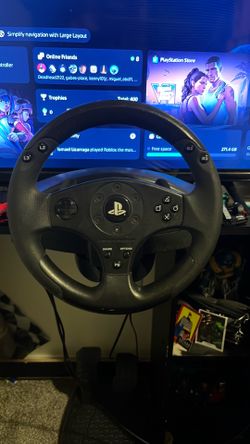 PS4-ps5 steering wheel everything works only used twice