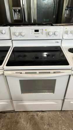 Whirlpool Electric Stove White SelfClean