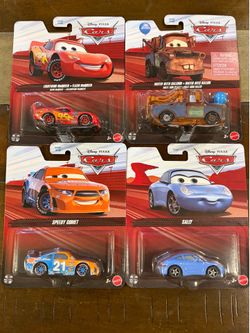 Mattel Disney and Pixar Cars 1:55 Scale Die-Cast Vehicles - Set Of 4